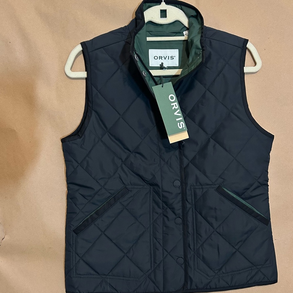 Orvis Black Quilted Vest